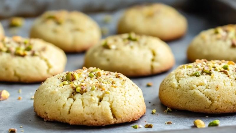 Lemon pistachio cookies