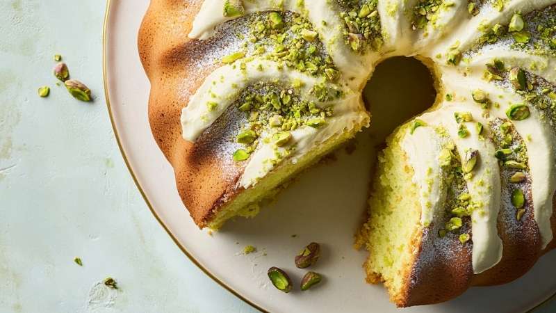 Pistachio bundt cake