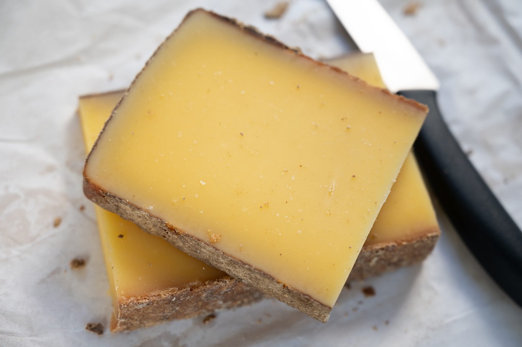 French yellow cheese Comte